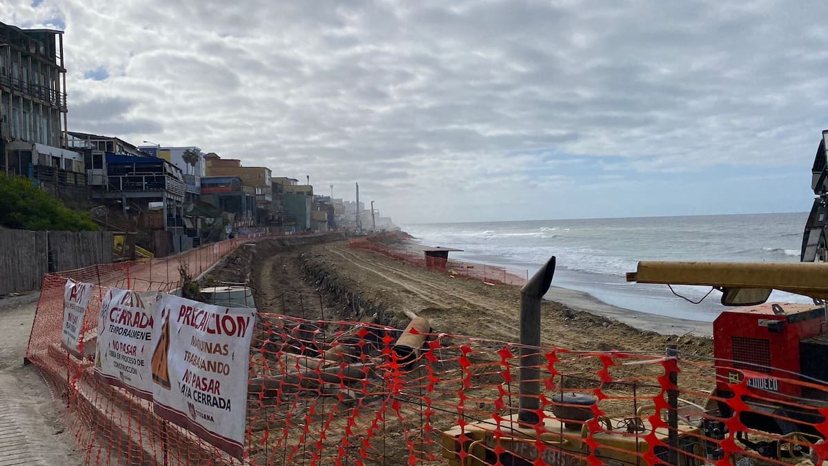 Terminan obra de protección del malecón de Playas de Tijuana