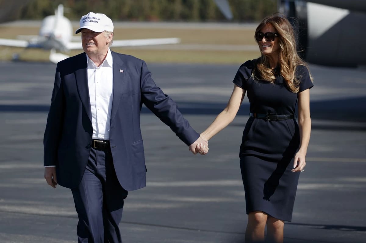 Melania Trump y Donald Trump. | Crédito: AP