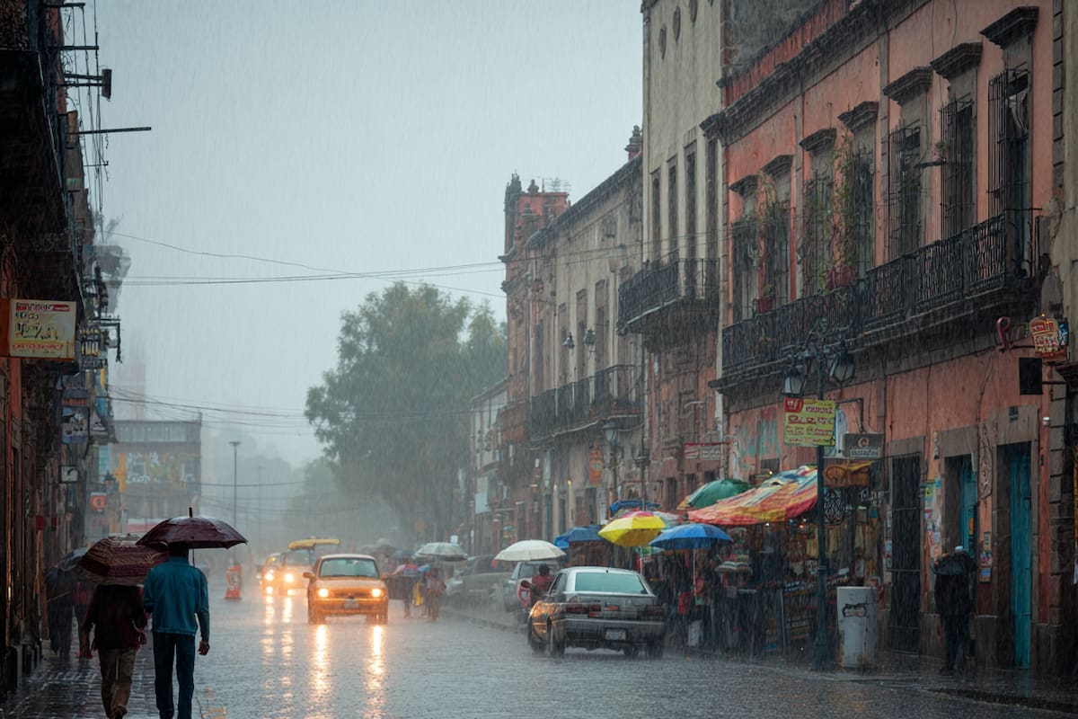 Fuertes lluvias el martes y el miércoles en estas ciudades