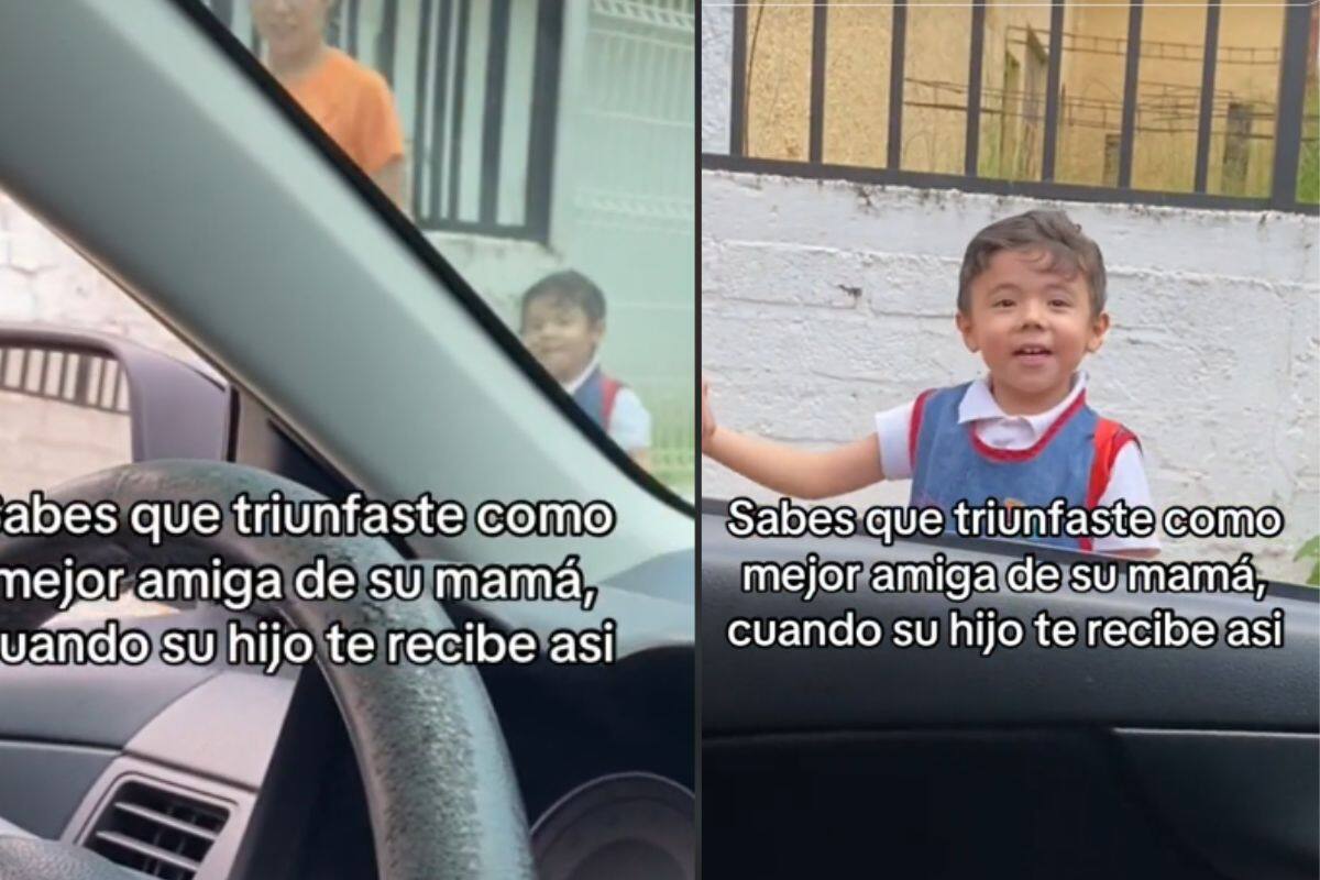 “Sabes que triunfaste”: Así reaccionó el hijo de su mejor amiga tras verla al salir de la escuela