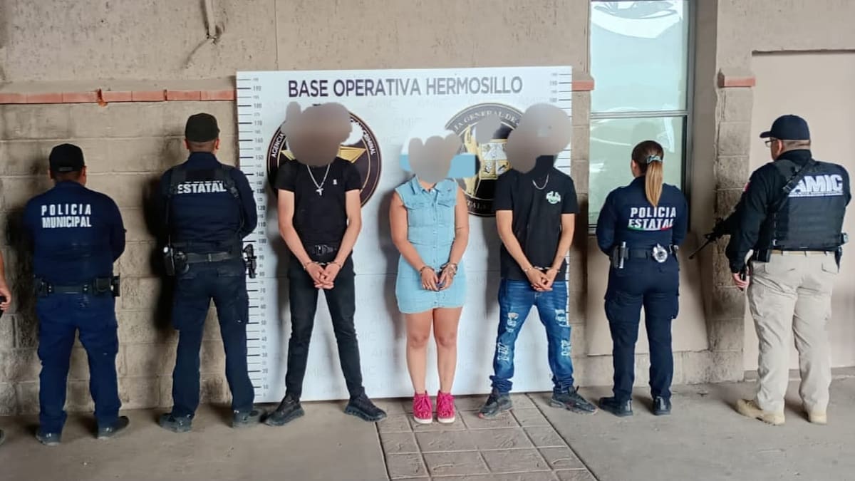Autoridades de Hermosillo informan sobre detenidos tras persecución policial por auto robado