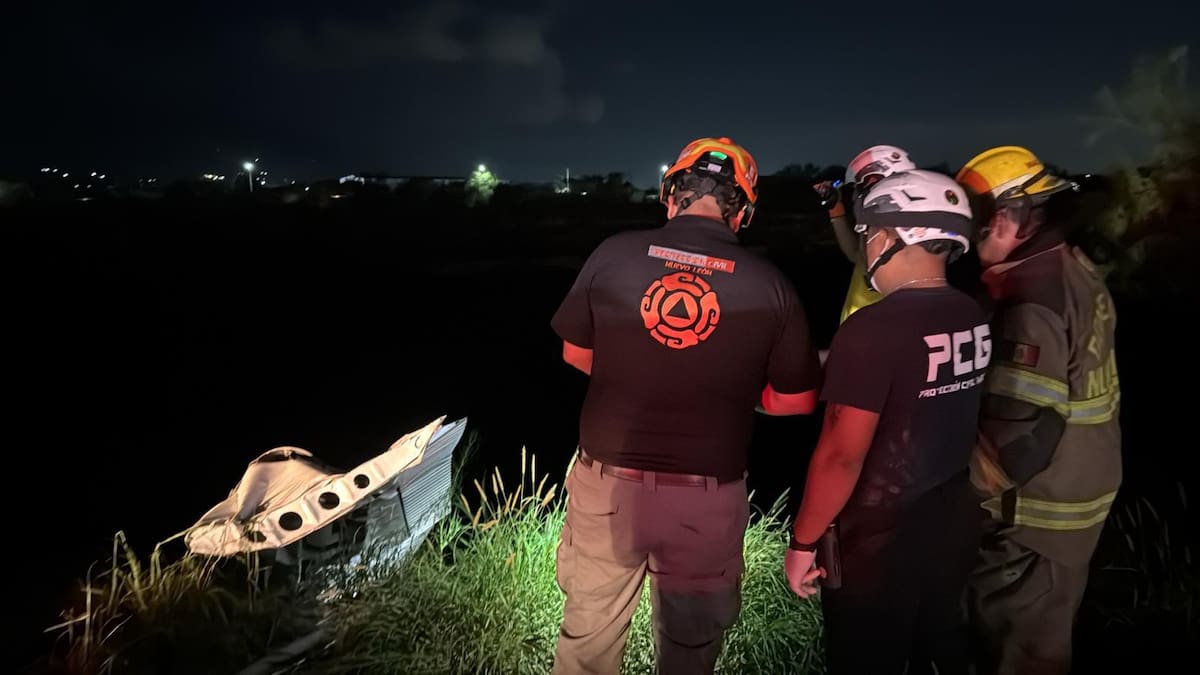 Accidente aéreo en Nuevo León: Protección Civil confirma muerte de dos personas FOTO: Protección Civil NUEVO LEÓN