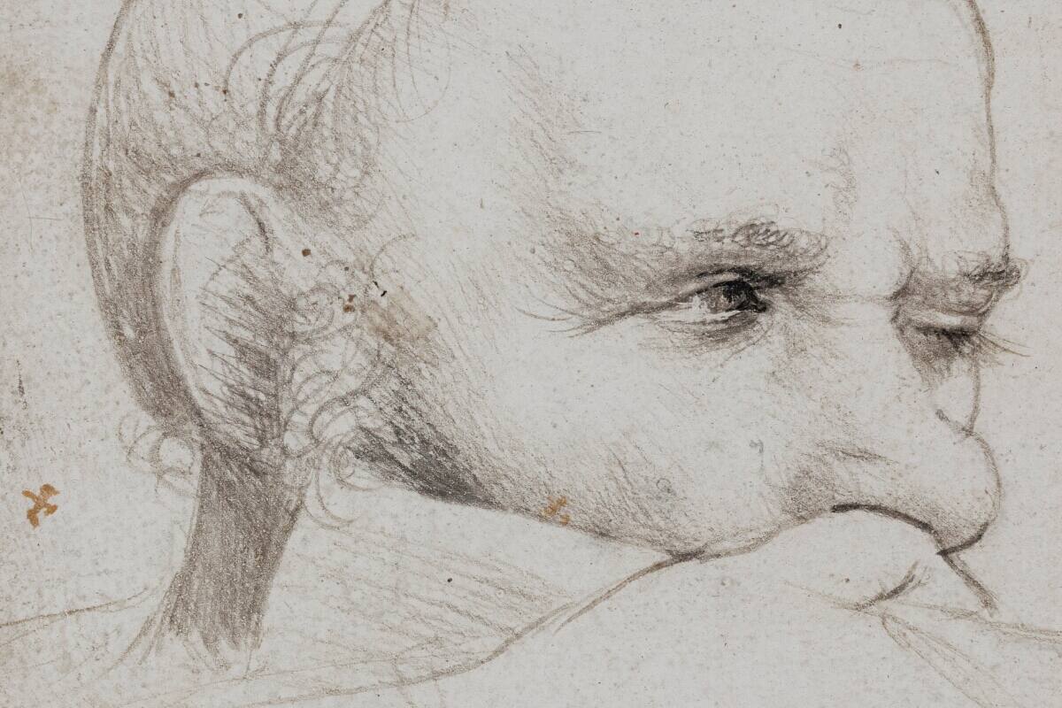 Un detalle del Martirio: Boceto de Hans Holbein el Viejo
