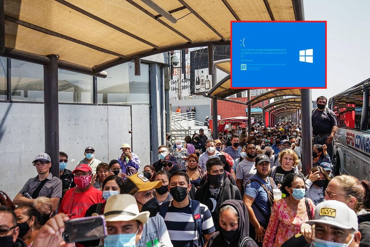 Microsoft cae: Cruces fronterizos afectados por fallo informático