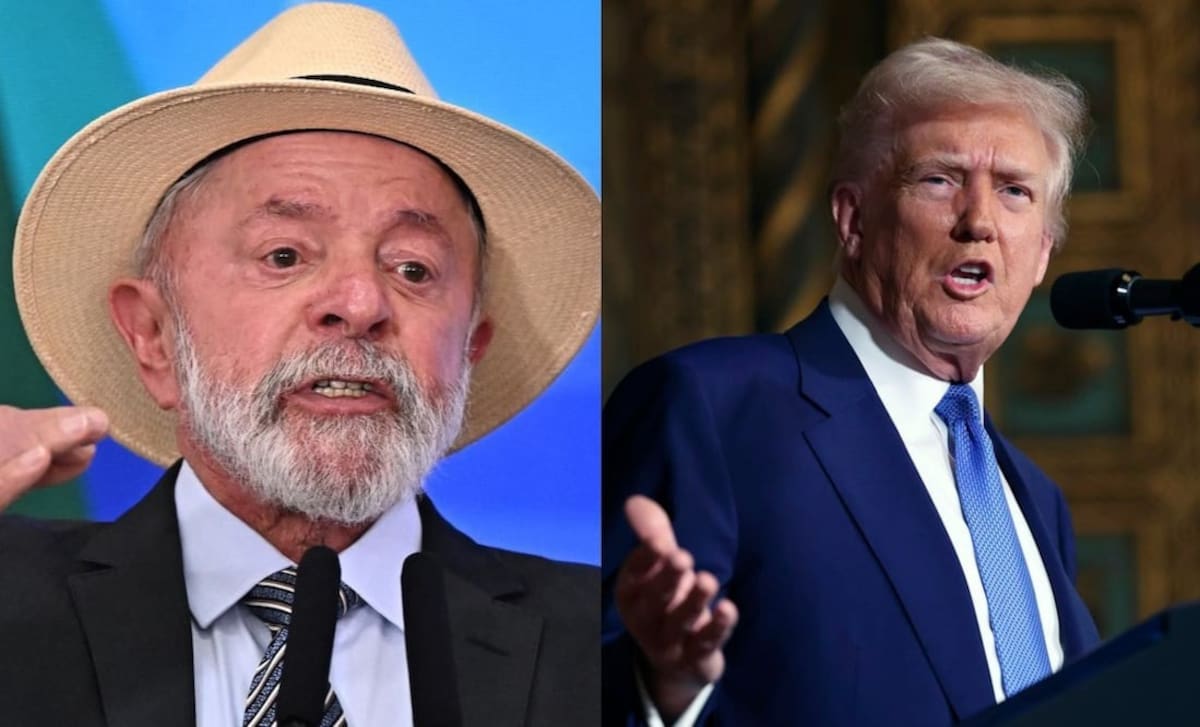 El presidente de Brasil, Luiz Inácio Lula da Silva y el presidente de Estados Unidos, Donald Trump.