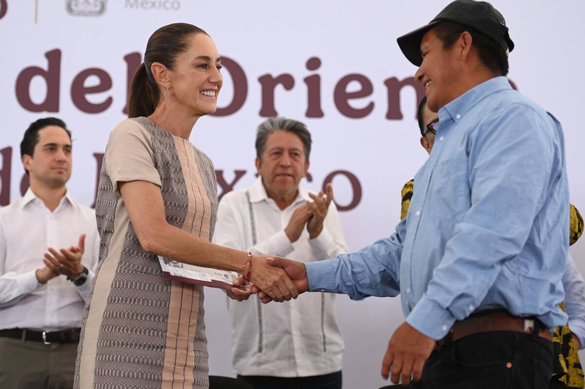 Claudia Sheinbaum este 4 de mayo de 2025. | Foto: Presidencia
