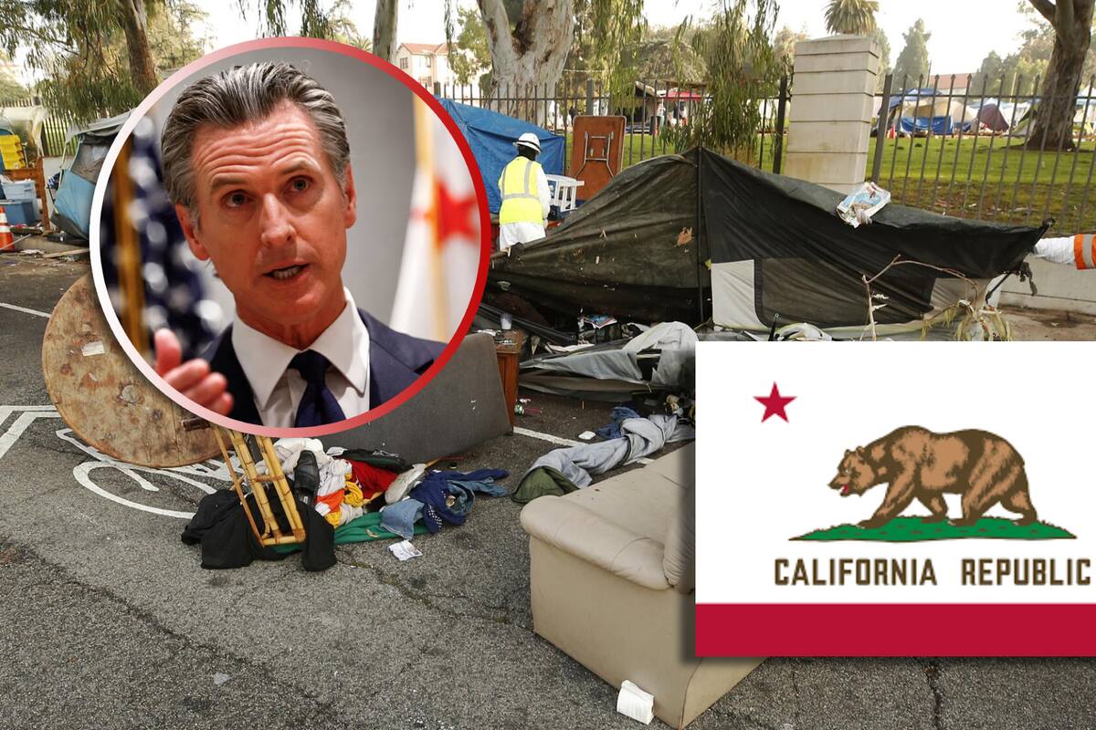 Gobernador de California busca retirar campamentos de personas sin hogar en espacios públicos