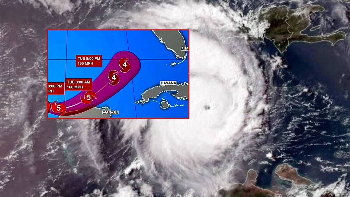 El Huracán Milton ha alcanzado la categoría 5, siendo el más intenso de 2024.