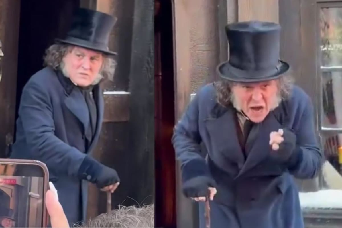 Johnny Depp luce irreconocible como Ebenezer Scrooge; su cambio físico causa asombro en redes
