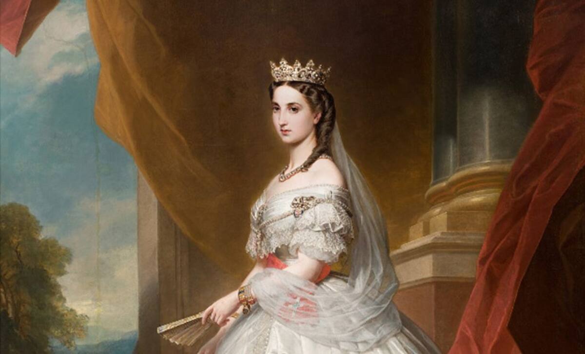 La emperatriz Carlota de México. | Fotografía tomada de "X" @CarlotaEmperatr (Créditos a quien corresponda)