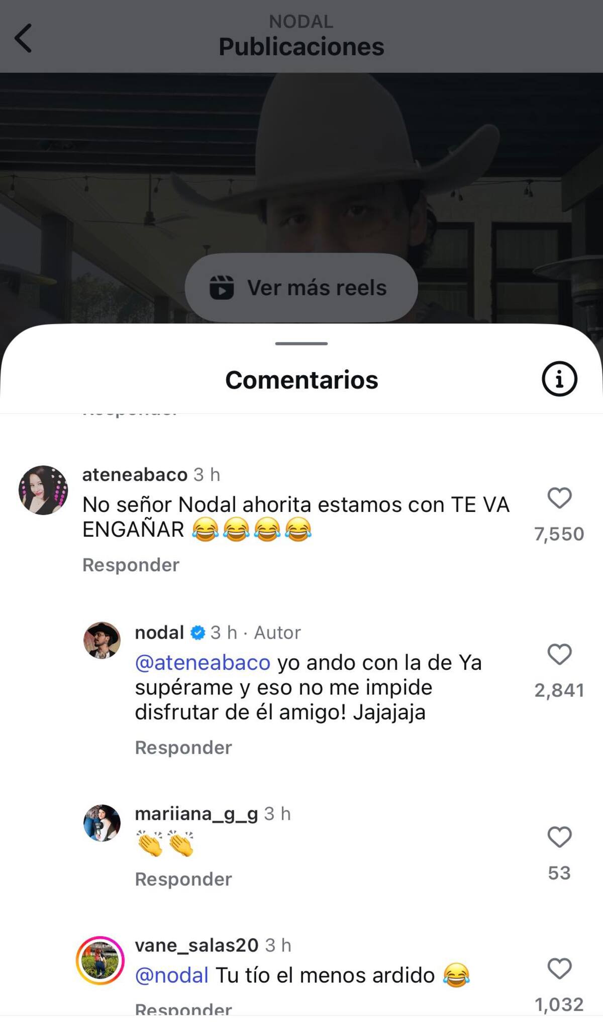 Christian Nodal reacciona a tema de Cazzu | Captura de pantalla (@Nodal)
