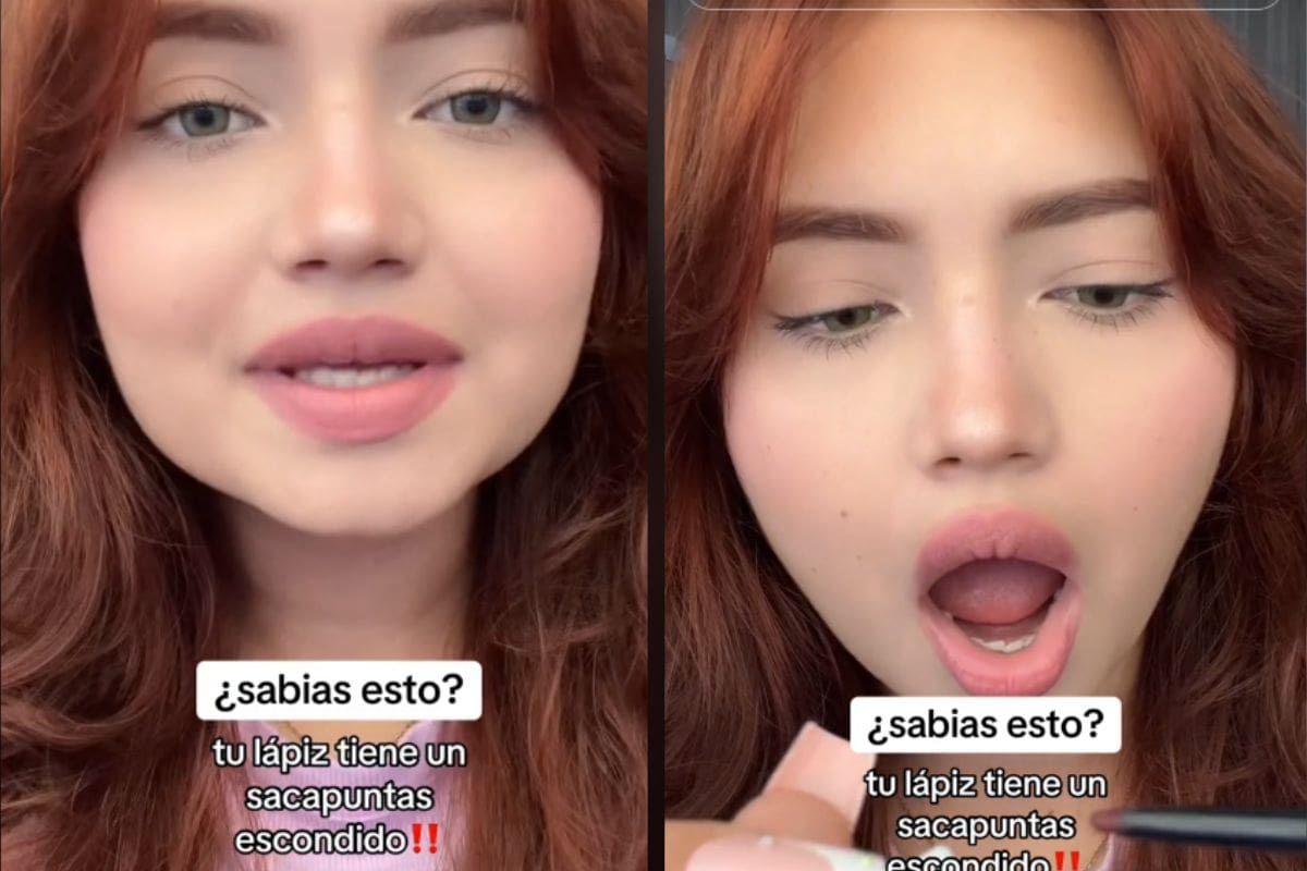 Mujer descubre que su lápiz de labial tiene un sacapuntas escondido y se vuelve viral