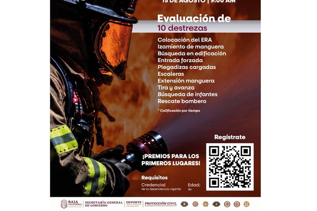 Baja California busca a sus “Bomberos de Acero”: Abren registro para la 3ra Competencia Estatal