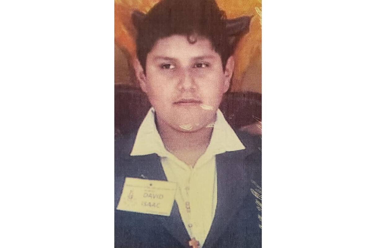 Buscan familiares a David Isaac Medina López, de 12 años