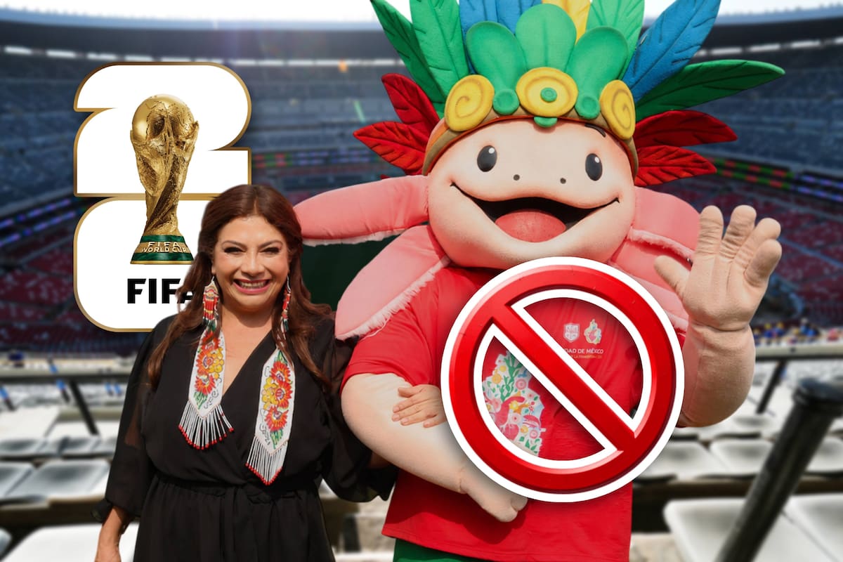 ¡Fuera del Mundial! FIFA prohíbe la entrada del ajolote de Clara Brugada al Estadio Azteca