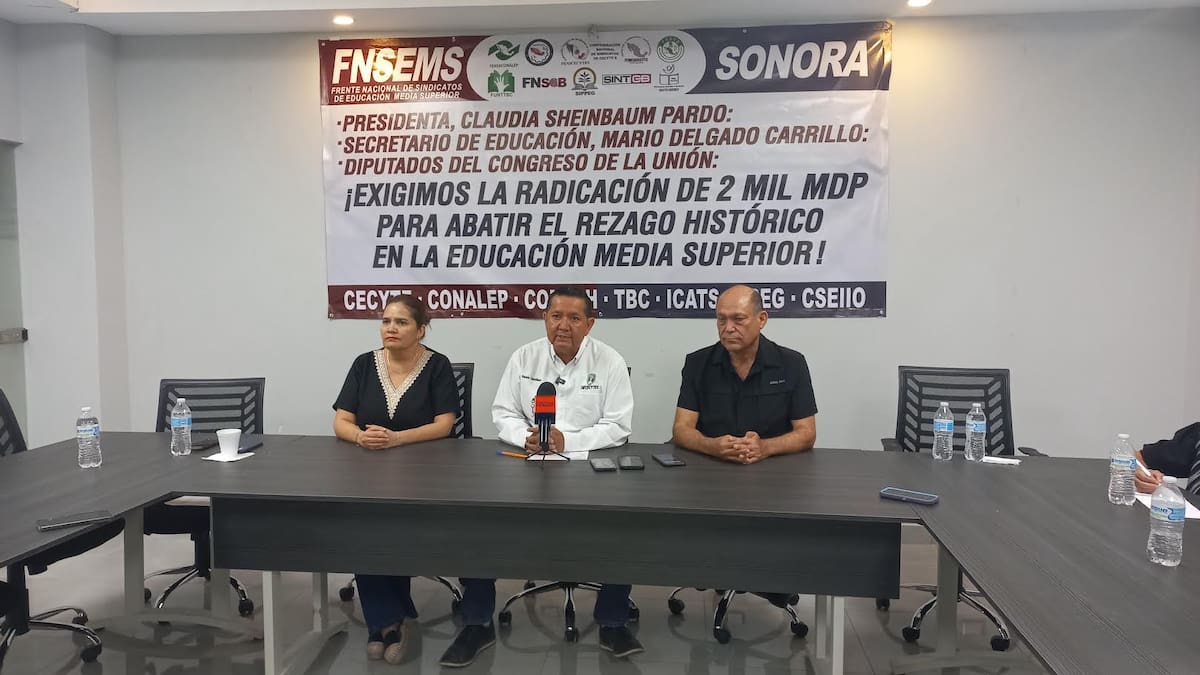 Marcharán miembros del Frente Nacional de Educación Media Superior para exigir aprobar millonario recurso para atender rezago salarial en preparatorias