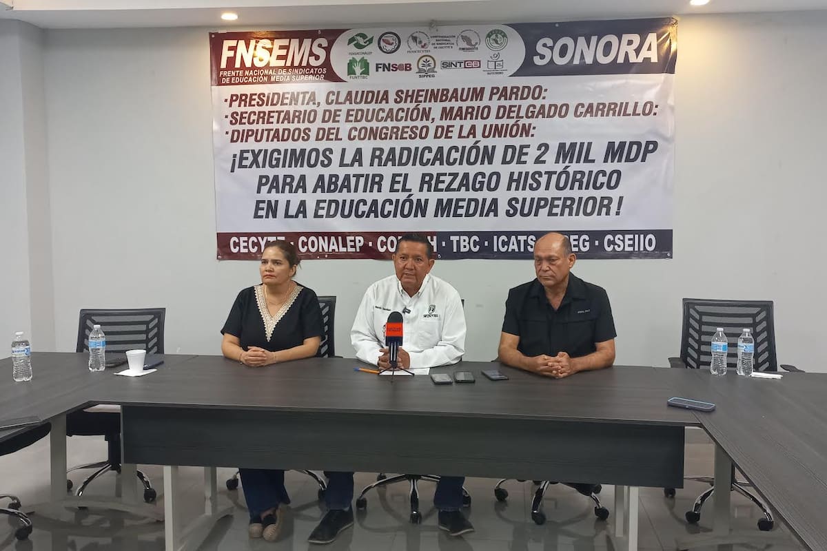 Marcharán miembros del Frente Nacional de Educación Media Superior para exigir aprobar millonario recurso para atender rezago salarial en preparatorias