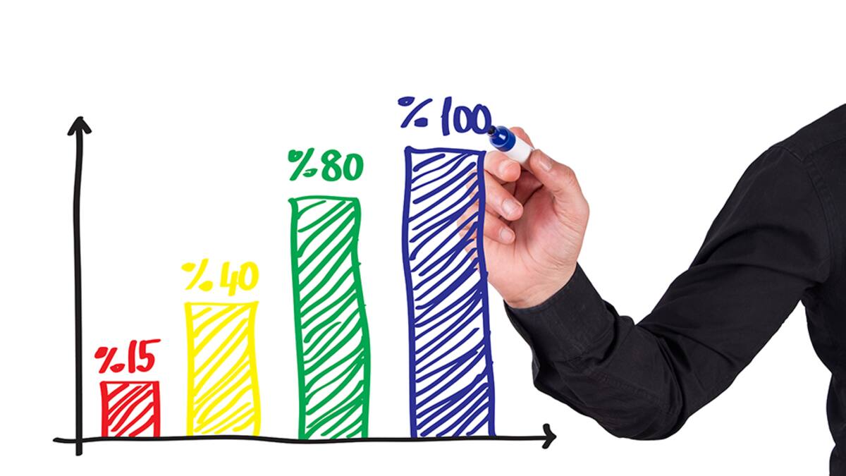 Male Hand Drawing a Chart