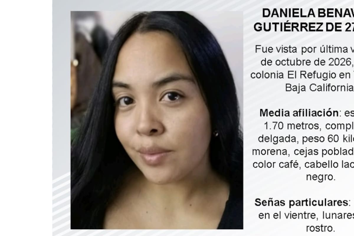 Se busca a Daniela Benavides Gutiérrez de 27 años