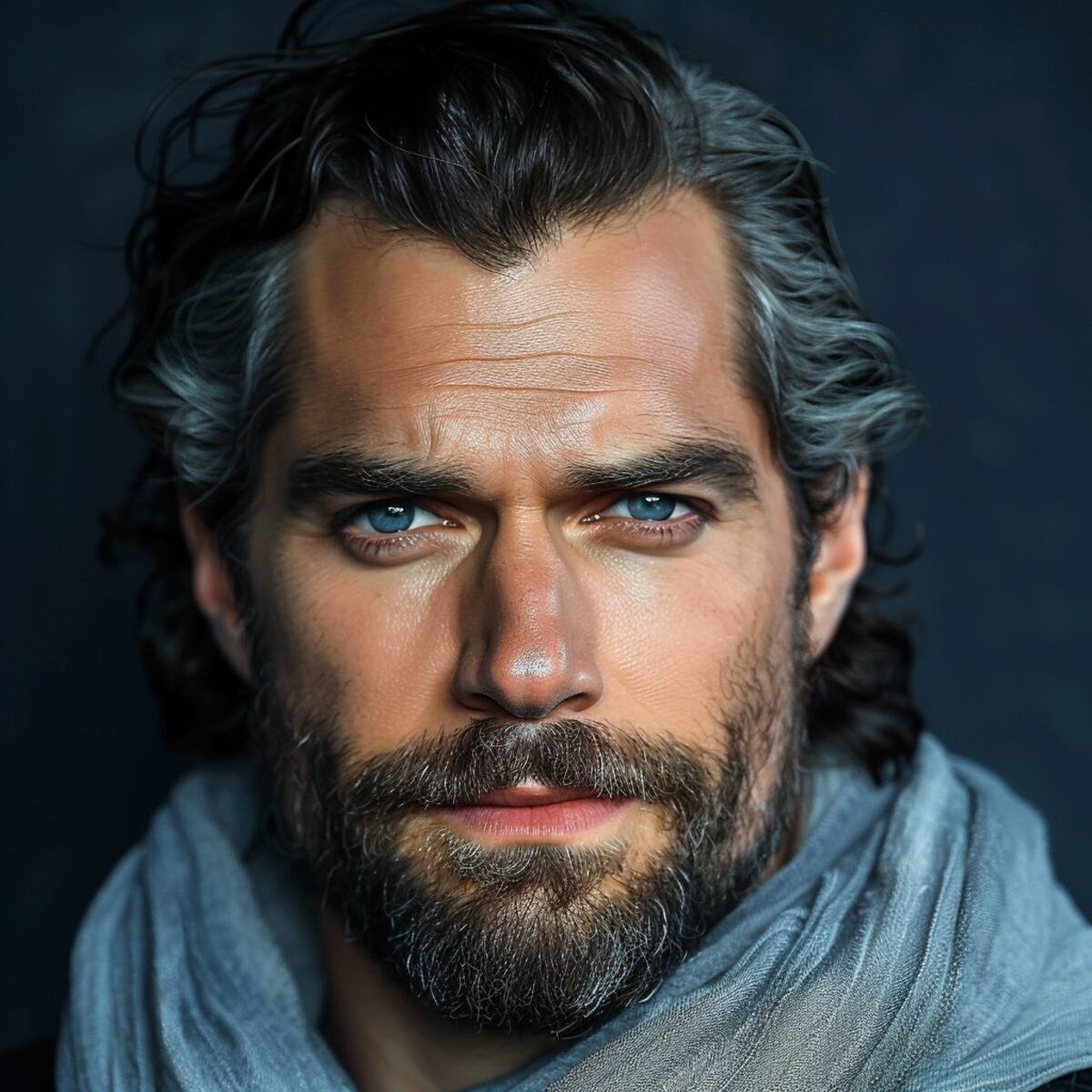 Envejecer con estilo: Así se visualiza a Henry Cavill a los 60 años, según la interpretación de la IA de Midjourney.