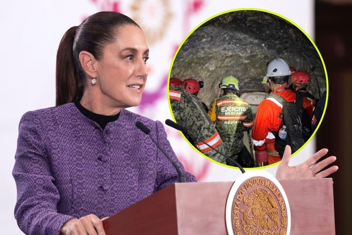 Sheinbaum celebra hallazgo con vida de minero en Sinaloa tras 13 días atrapado y critica abandono de rescate en Pasta de Conchos en 2006