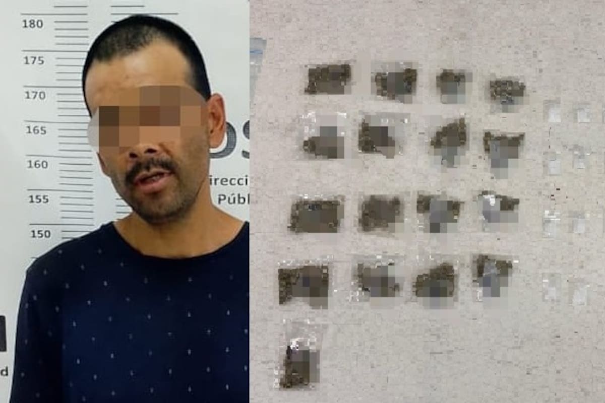 Sorprendido dentro de casa asegurada por la FGR; llevaba droga entre sus ropas