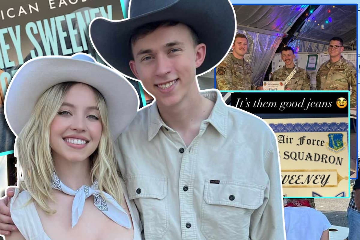Hermano de Sydney Sweeney bromea con el polémico anuncio de jeans durante su ascenso en la Fuerza Aérea