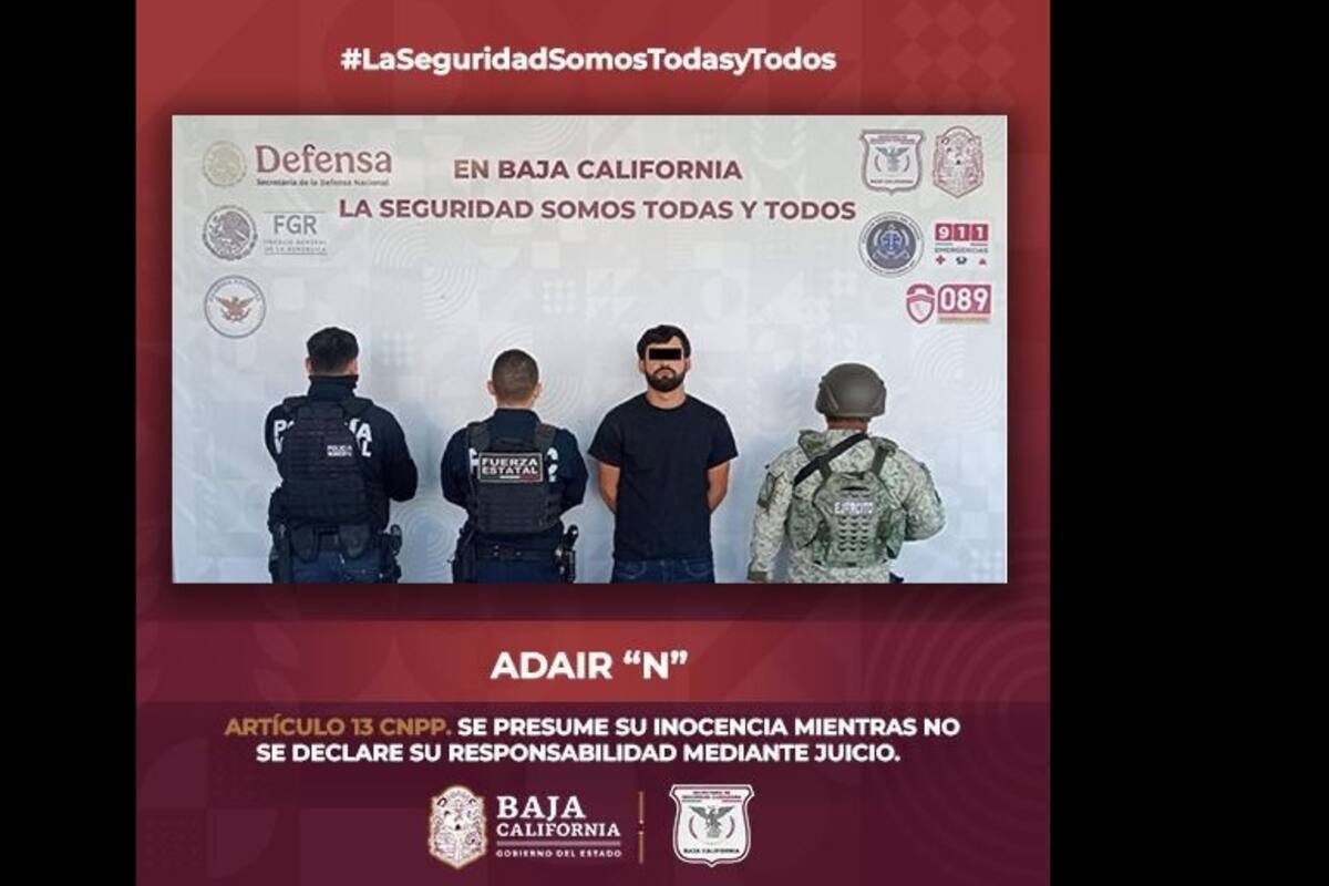 Lo detienen armado en el valle de Mexicali; llevaba pistola abastecida con 11 cartuchos