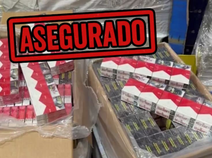 Golpe al contrabando en el AICM: más de 88 toneladas de cigarrillos piratas valuados en millones de pesos