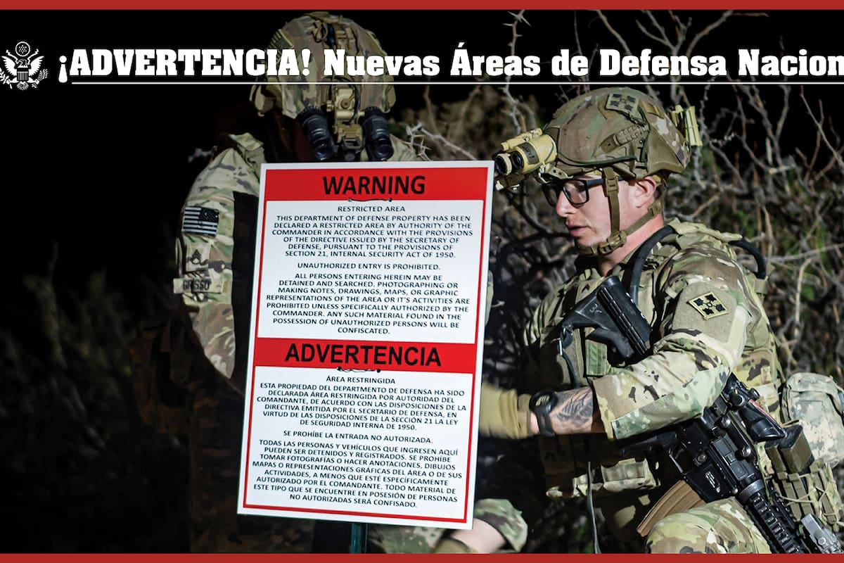Embajada de EEUU advierte a mexicanos NO ENTRAR en zonas designadas como Áreas de Defensa Nacional en la frontera Sur, ¿Qué son?