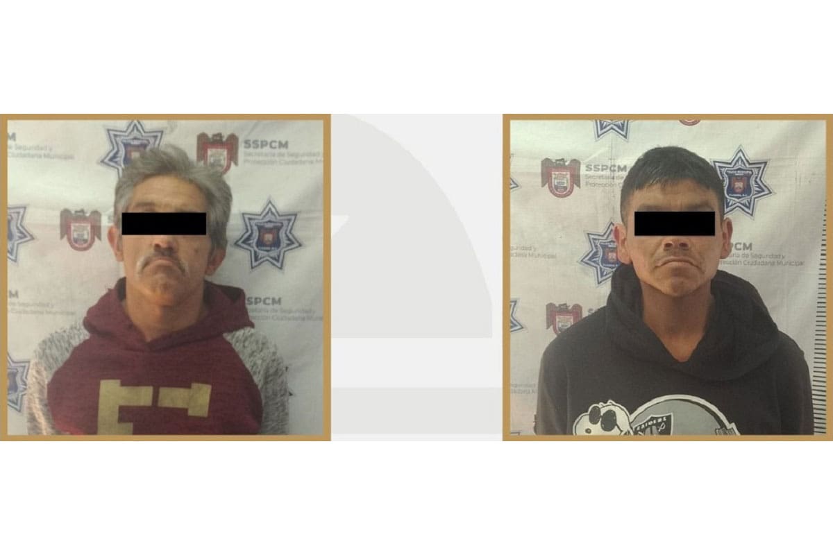 Capturan a dos sujetos por robo con violencia