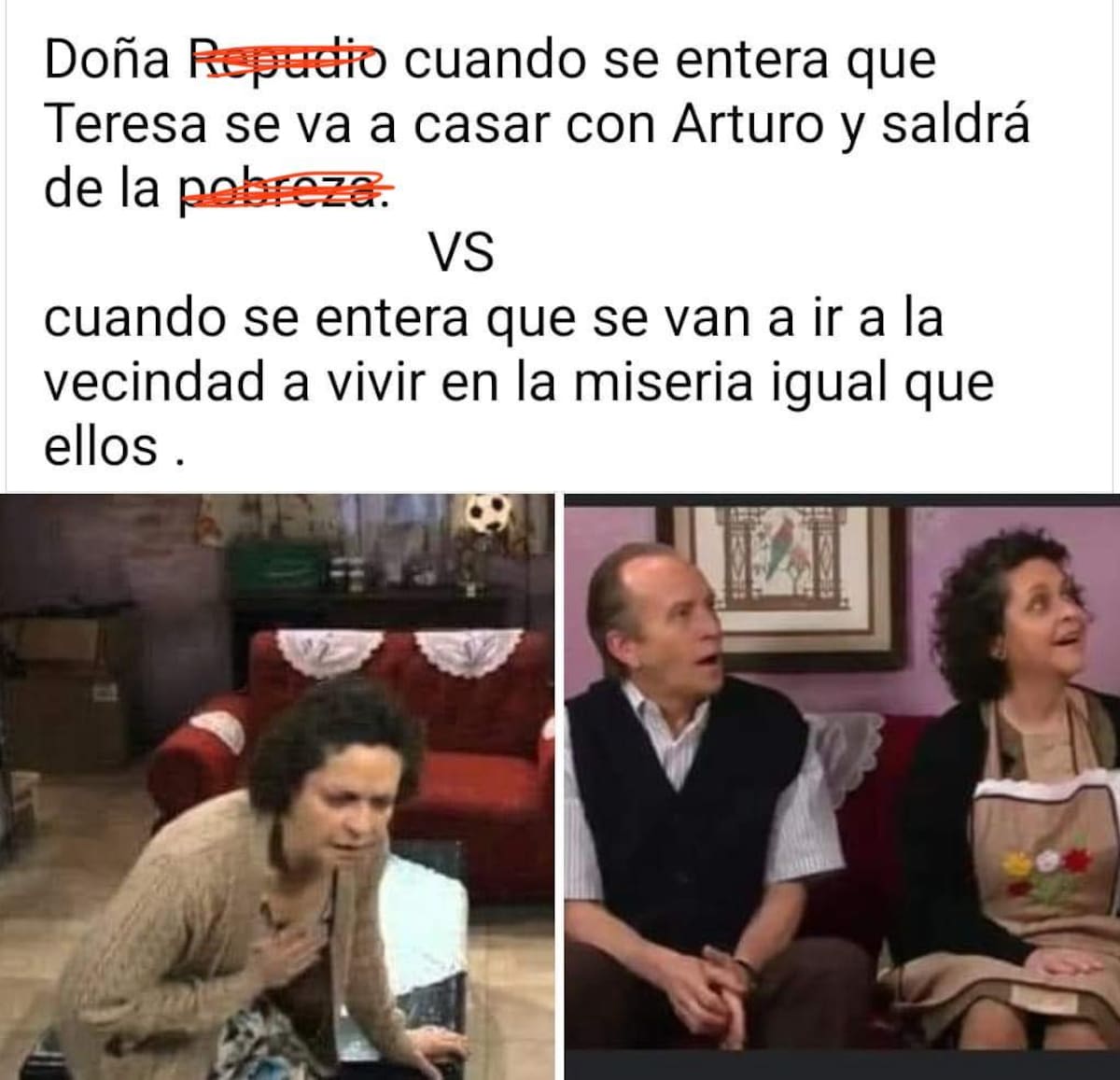 Meme de Doña Refugio.