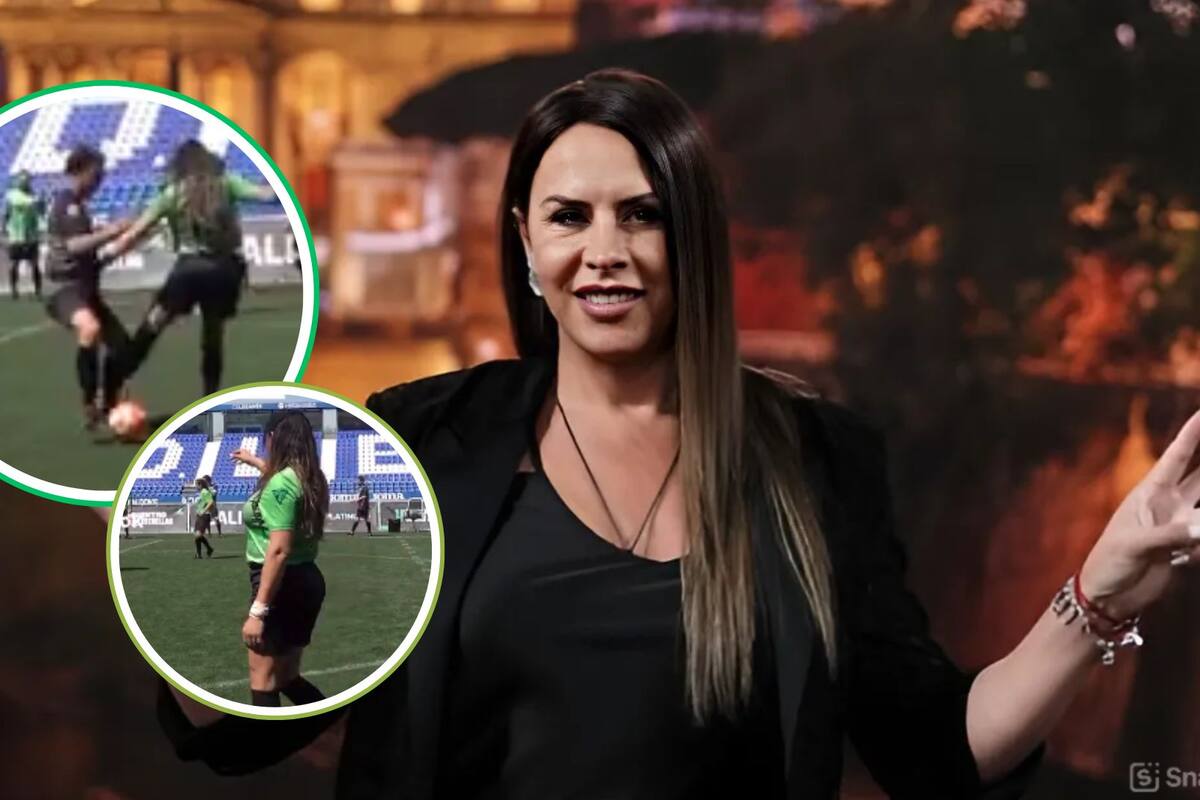Karla Sofía Gascón sorprende al mostrar su talento como futbolista