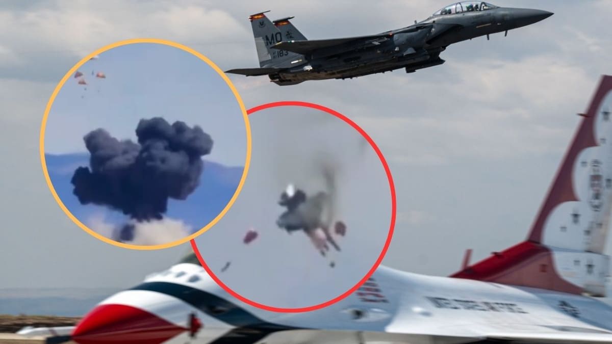 Dos jets de la Marina de EEUU chocan en pleno show aéreo en Idaho: cuatro tripulantes se eyectan a tiempo y sobreviven frente a decenas de espectadores