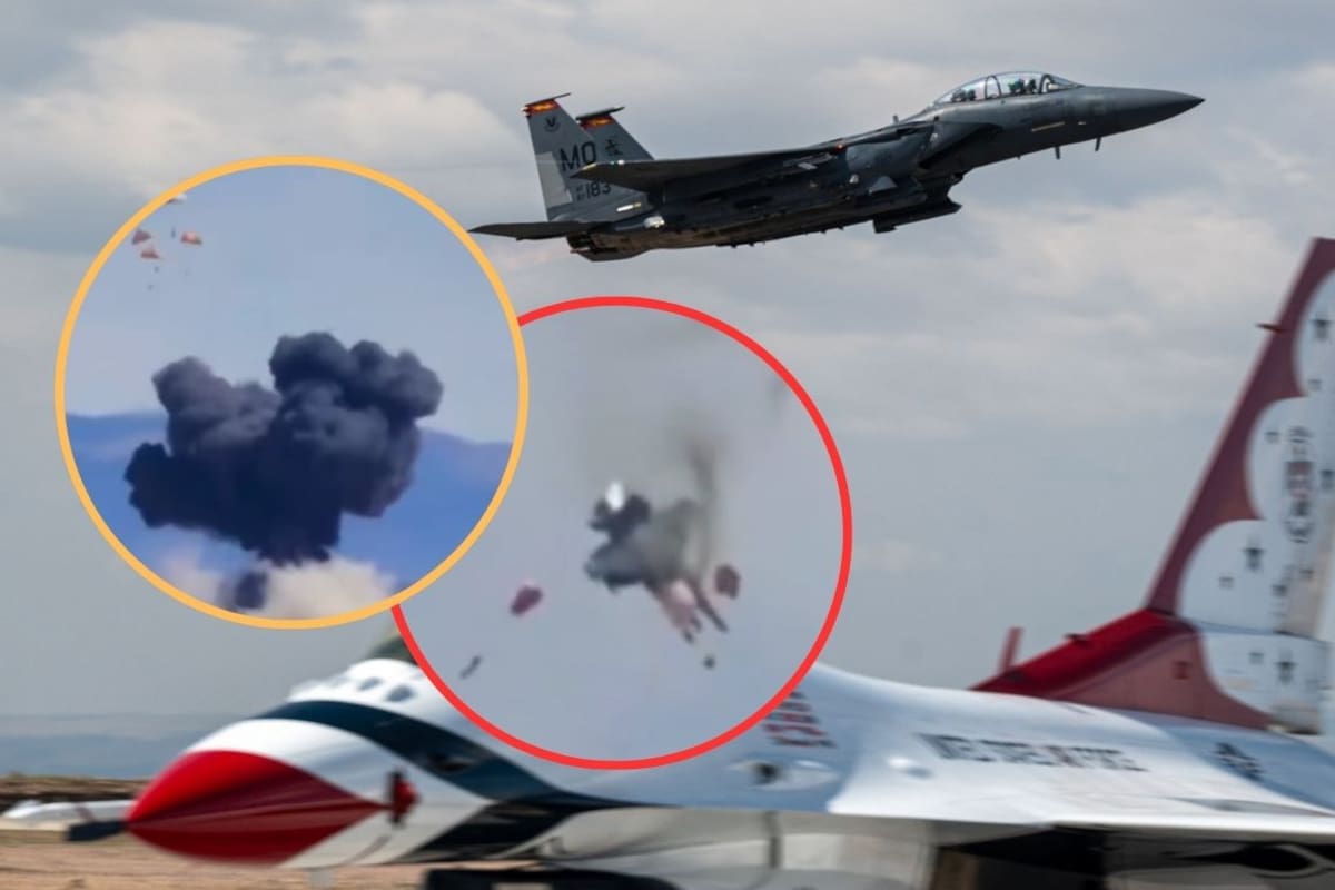 Dos jets de la Marina de EEUU chocan en pleno show aéreo en Idaho: cuatro tripulantes se eyectan a tiempo y sobreviven frente a decenas de espectadores