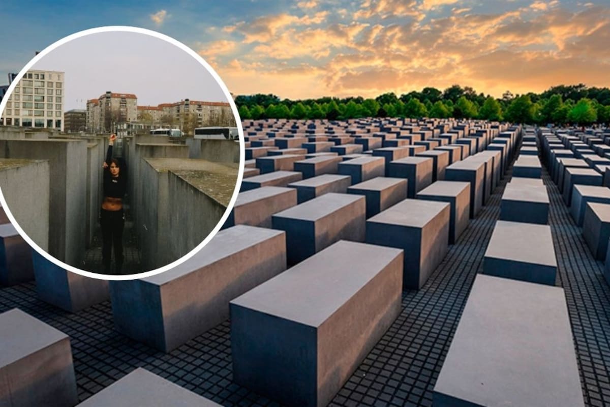 Critican a Gala Montes por subir fotos en el Monumento al Holocausto en Berlín ¿Está prohibido?