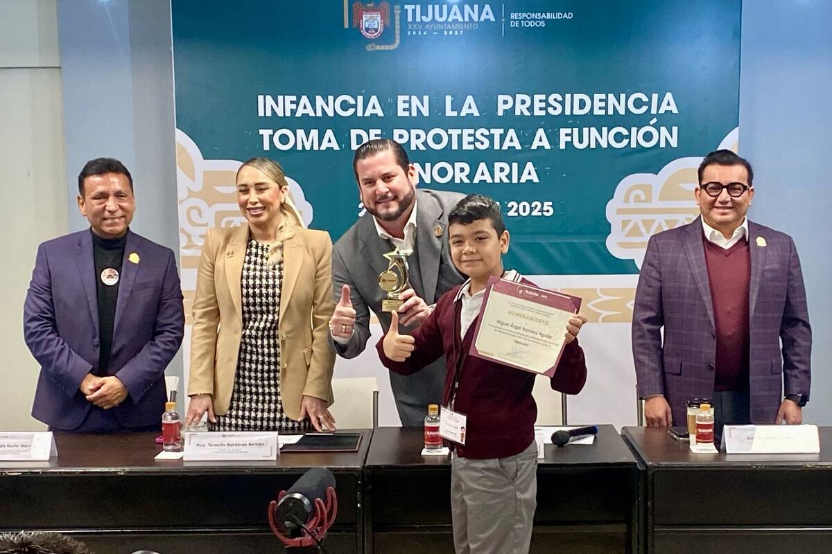 Eligen a Miguel Ángel como niño Alcalde de Tijuana por un día