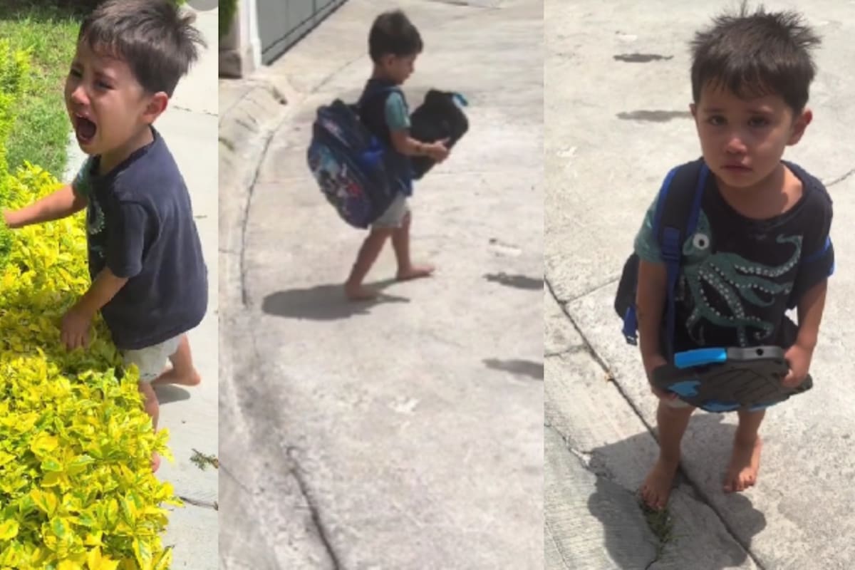 ‘¿No que ya te vas a ir de la casa?’: Tras berrinche de su hijo, madre le da la maleta para que se vaya como dijo