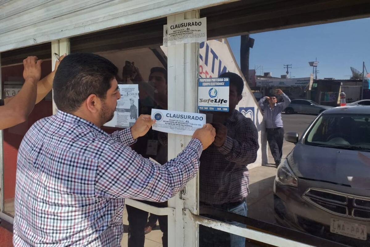 Clausura SSPE empresa de Seguridad Privada en Mexicali