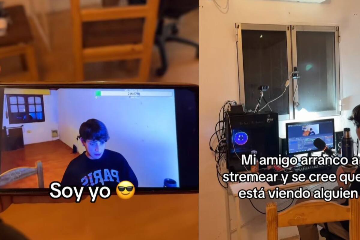 Hombre empieza a streamear y se emociona porque tiene a una persona viéndolo: su amigo