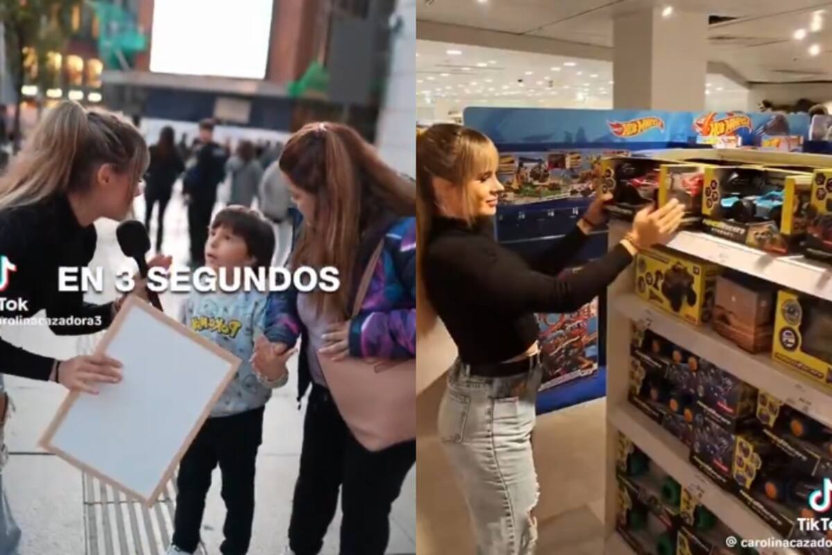 Niño sorprende al pedirle un auto a una influencer: ella le regala uno de juguete