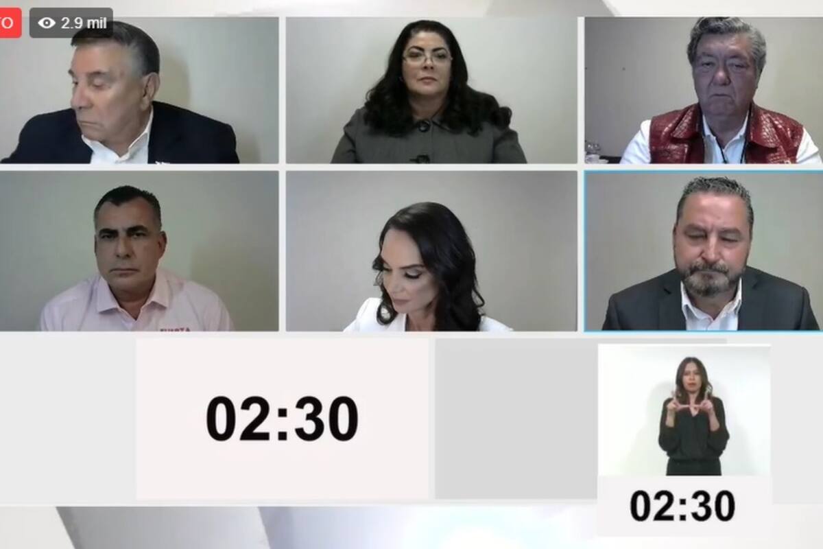 Debate entre candidatos a gobernador por Baja California da inicio
