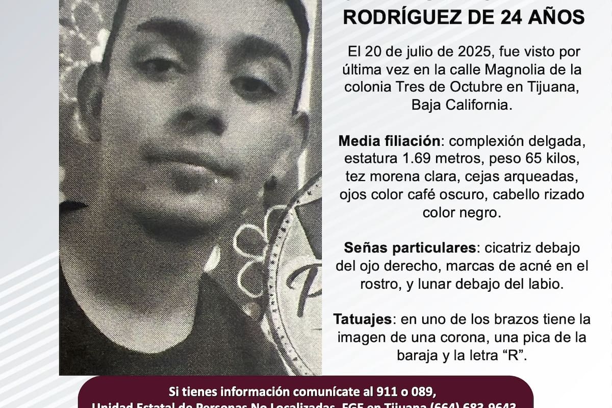 Se busca a Jair Eduardo Méndez Rodríguez de 24 años de edad