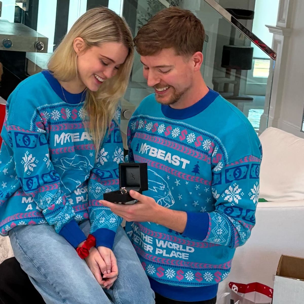 Mr. Beast le propone matrimonio a su novia / Instagram: Instagram: @mrbeast