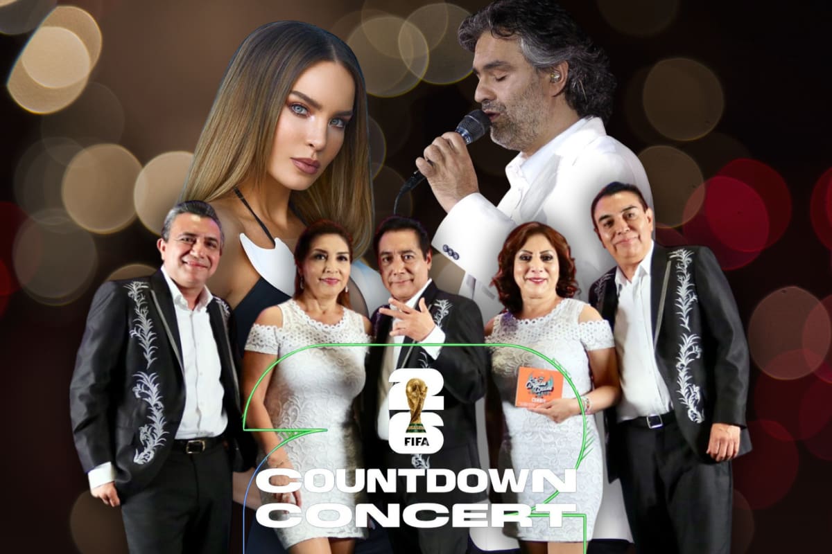 Belinda, Andrea Bocelli y Los Ángeles Azules encabezarán el Countdown Concert previo a la inauguración del Mundial 2026
