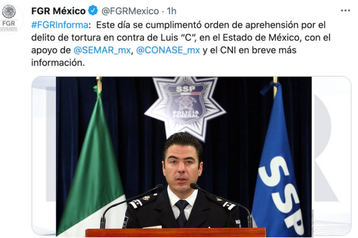 AMLO confirma captura de Luis Cárdenas Palomino, “segundo a bordo” de Genaro García Luna