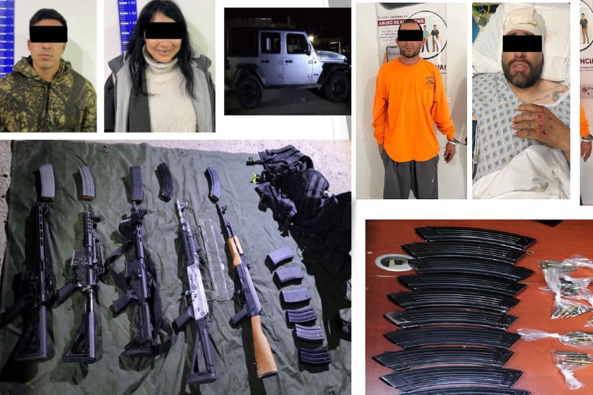 Aseguran a siete personas y armamento al norte de Sonora