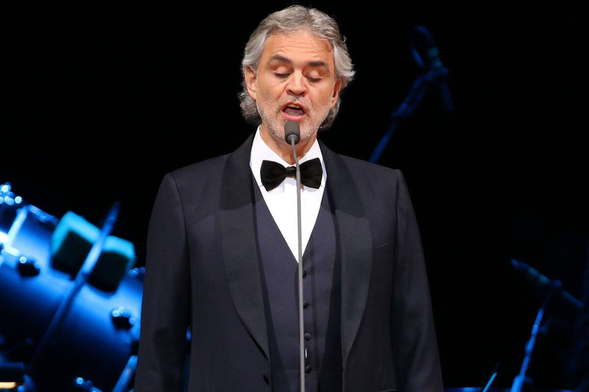 Andrea Bocelli ofrecerá recital en San Diego
