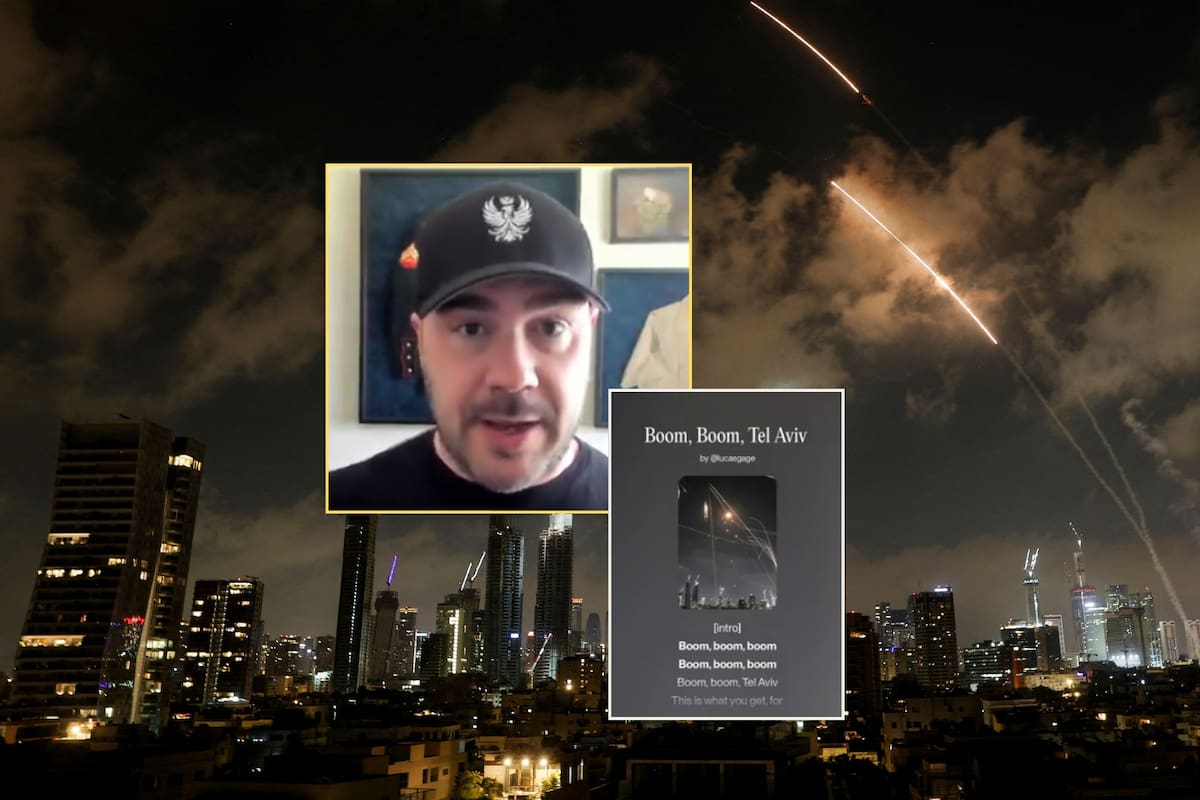 “Boom Boom Tel Aviv” se hizo viral con videos que muestran bombardeos reales