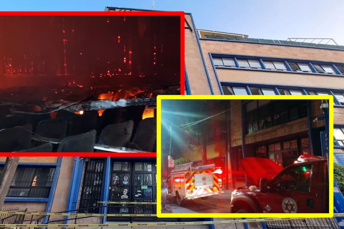Así quedó la preparatoria nocturna de Guanajuato después que un incendio destruyera el auditorio (FOTOS)